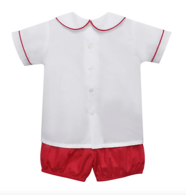Madison Boy Short Set - Red