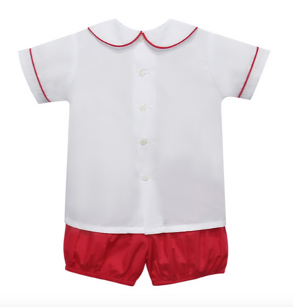 Madison Boy Short Set - Red