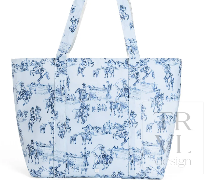 Jumbo Tote XL - Cowboy Toile
