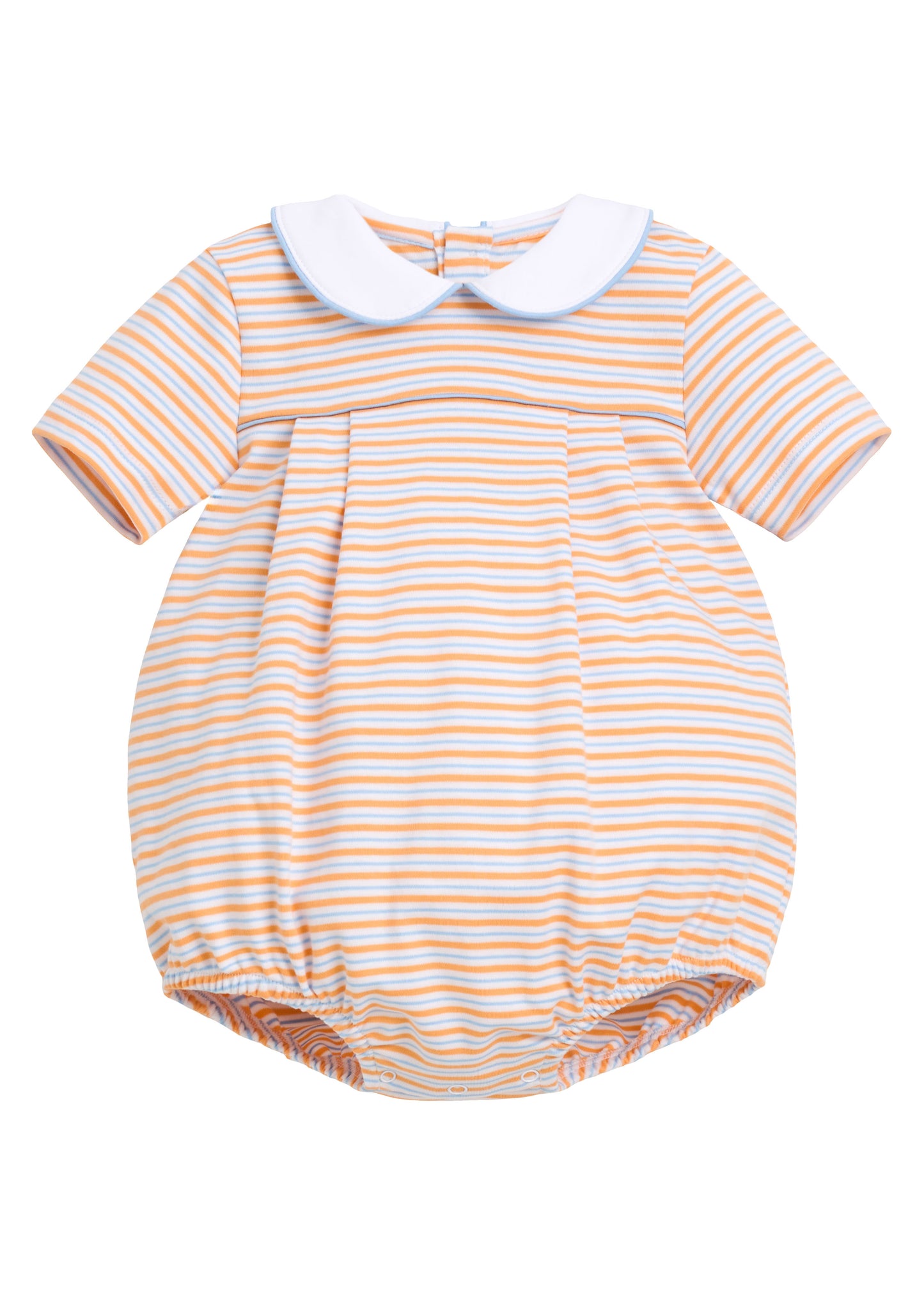 Pleated Peter Pan Bubble - Clementine Stripe