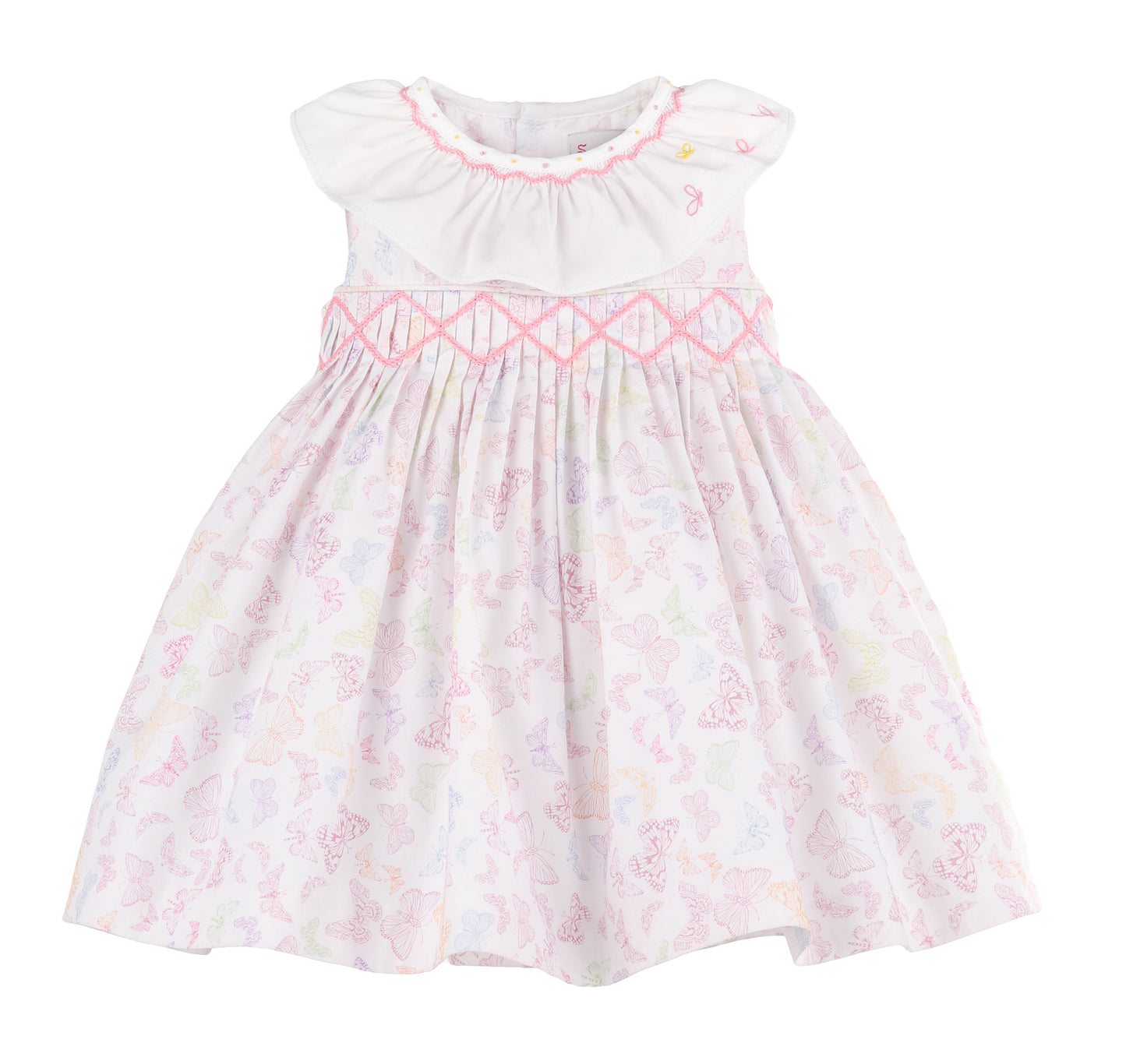 Flutter Fields Smock Dress - Pink