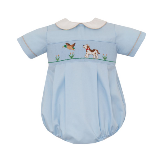 HUNTING DOG BOY´S Lt.blue twill boy's short bubble S/S (504BB-VF26)