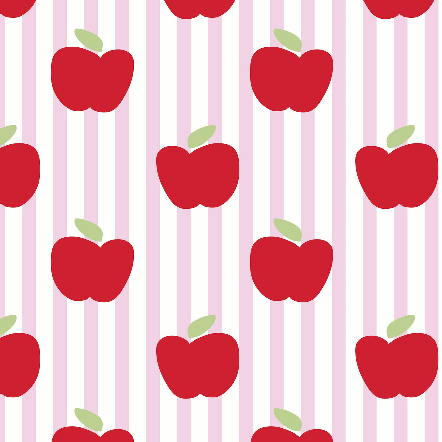 Alden Girls' Pima Cotton Pajama Pant Set - Schoolhouse Apples Pink