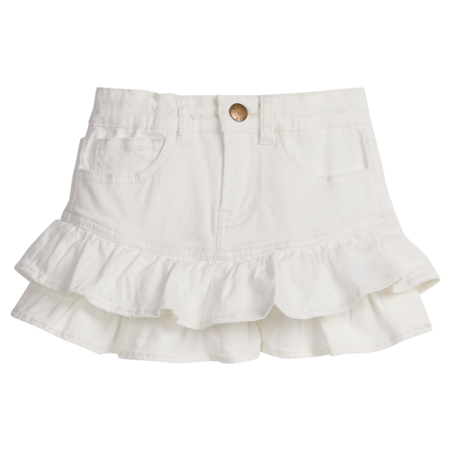 Denim Mini Skirt - Ivory - Tween