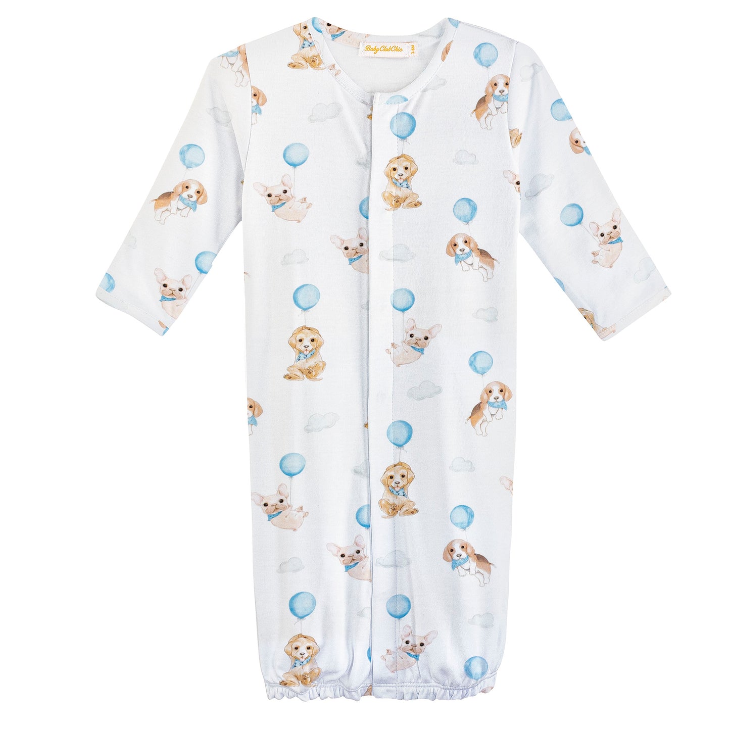 cute puppies blue converter gown