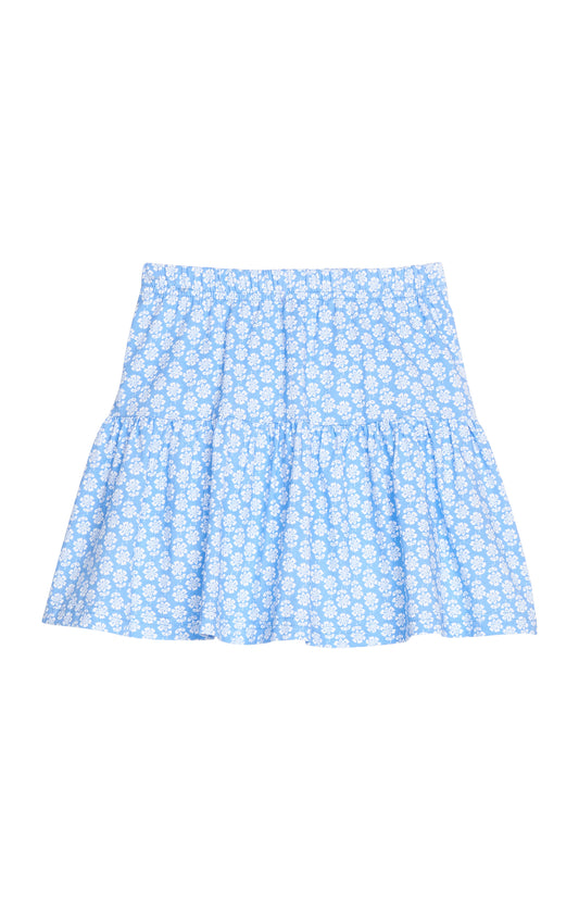 Sally Skort - Periwinkle Block Print