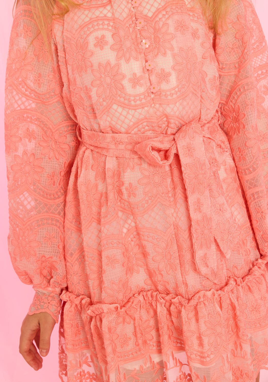 Kaia Lace Embroidered Mini Dress 1322