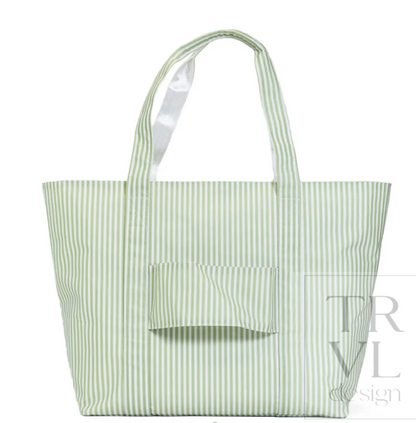 Jumbo Tote XL - Pimlico Stripe Sage