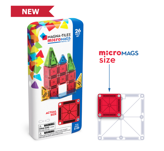 MicroMAGS Travel Set Magna-Tiles 26PC