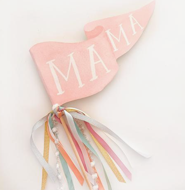 Mama Party Pennant Flag