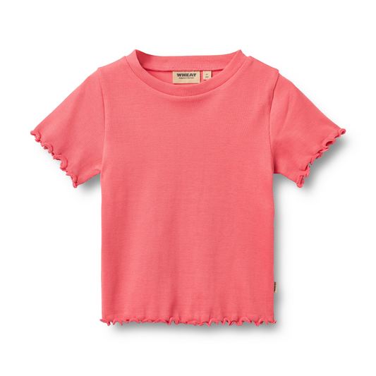Rib T-Shirt S/S Alicia - Watermelon