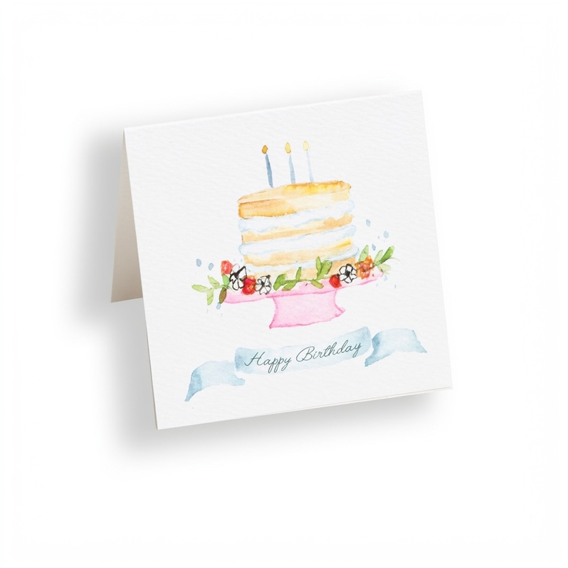 "Birthday Cake" Enclosure Card