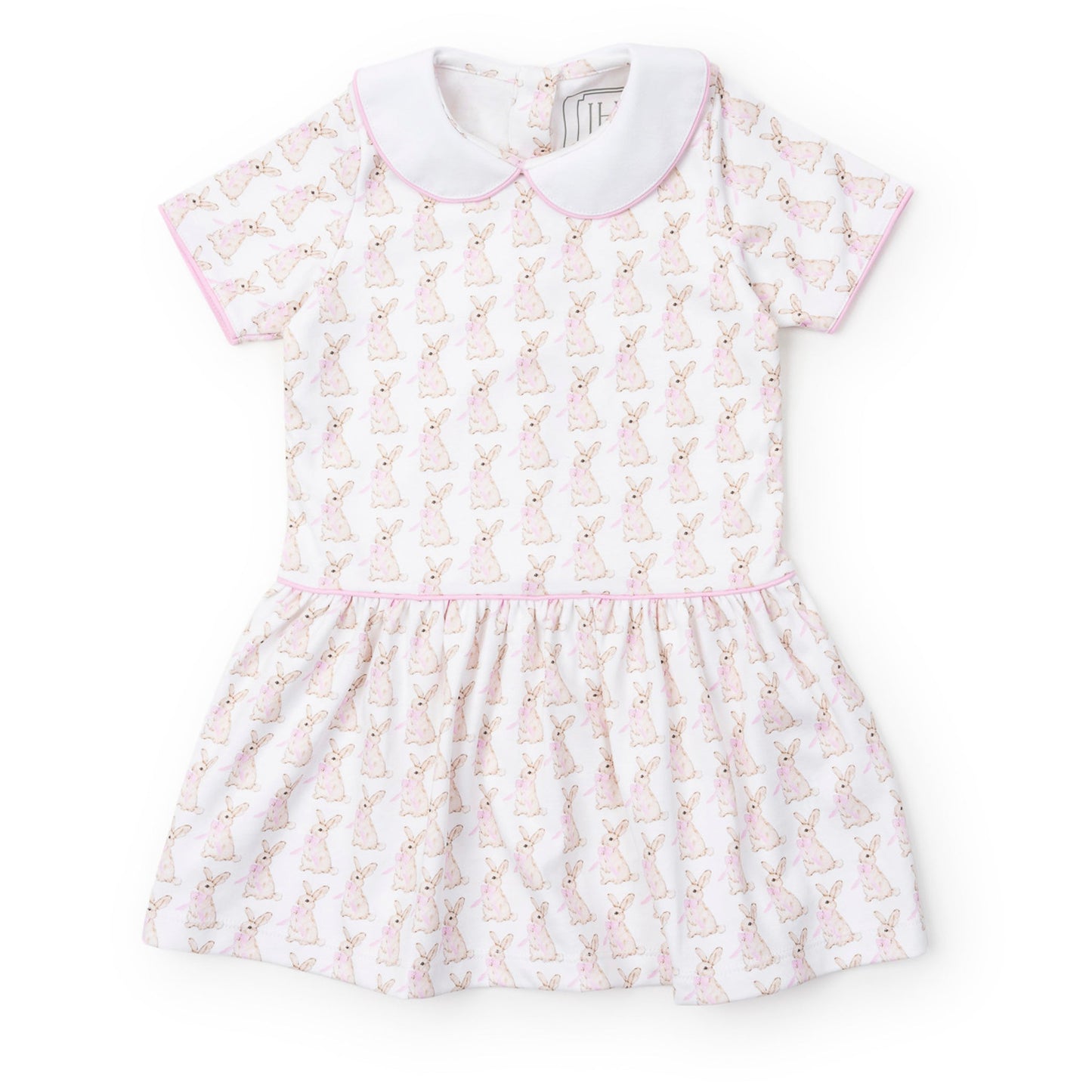 Libby Dress - Easter Bunnies Pink