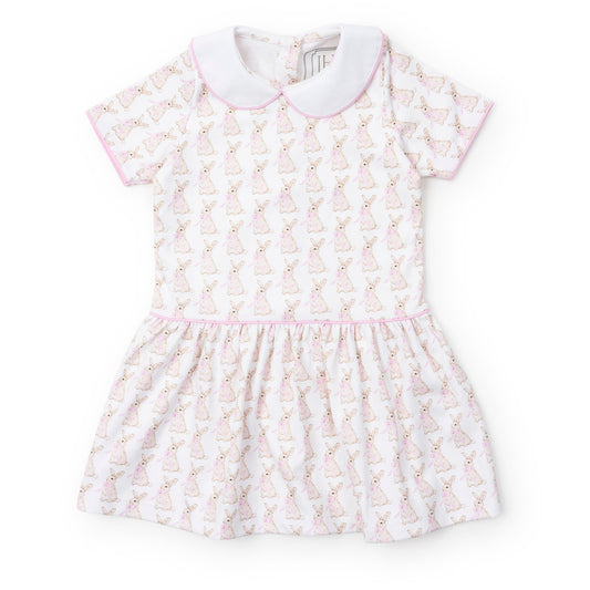 Libby Dress - Easter Bunnies Pink