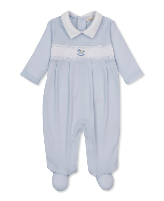 Footie w/Hand Smock + Collar - CLB Fall Medley 26