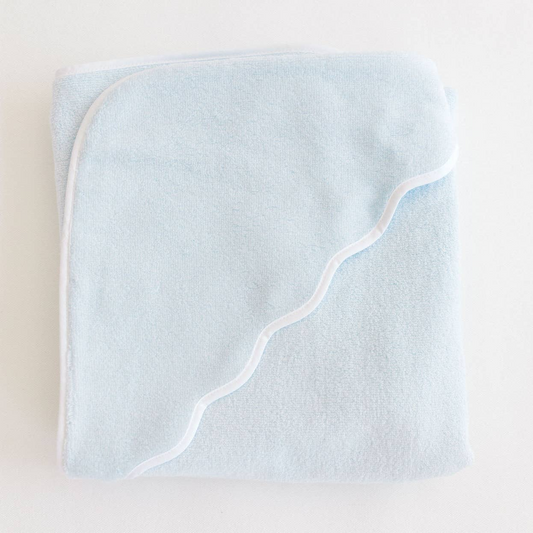 Hooded Towel - Blue Terry
