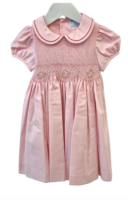 Classic Full Smock Dress Pink 8809
