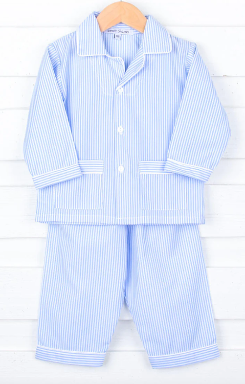 White Trim LS Classic Stripe PJ