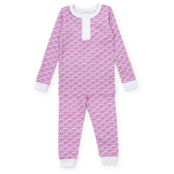 African Elephants Pink Alden PJ Set