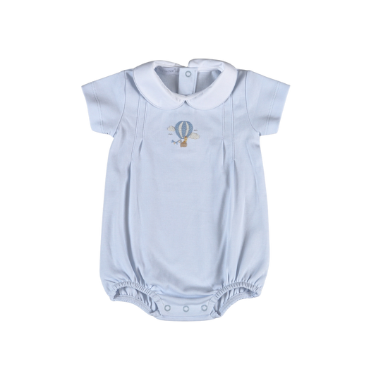 Blue Giraffe in the Sky Hand Embroidery Bubble