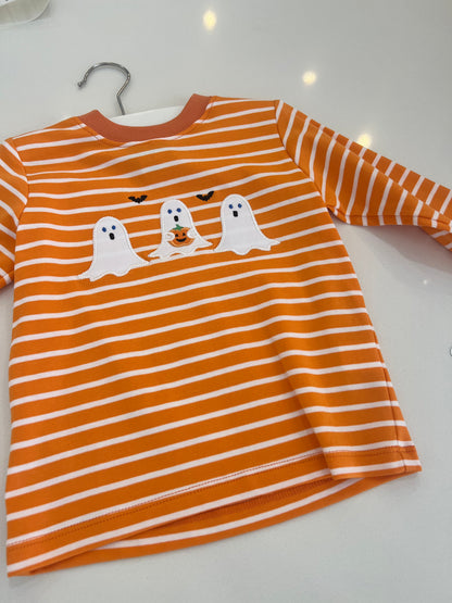Ghost - Orange Knit Stripe Boy's T-Shirt