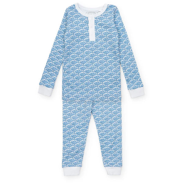 African Elephants Blue Jack PJ Set