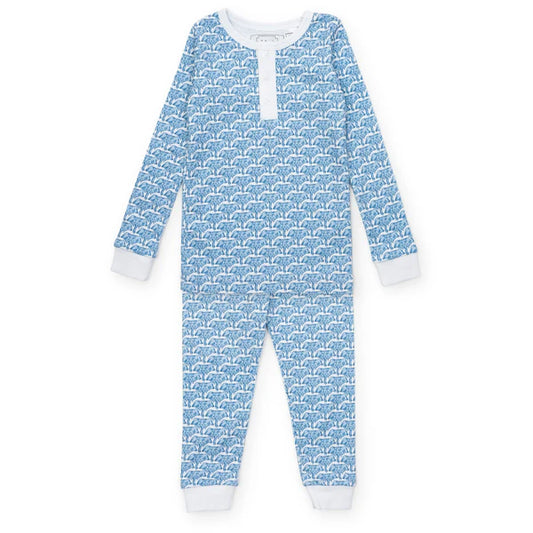 African Elephants Blue Jack PJ Set