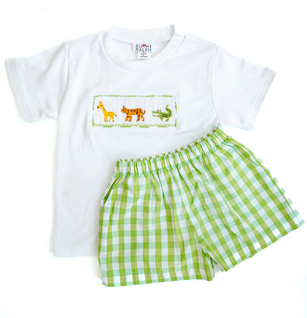 Zoo Animals Beau T-Shirt Shorts Set