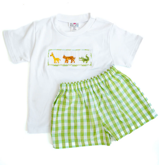 Zoo Animals Beau T-Shirt Shorts Set