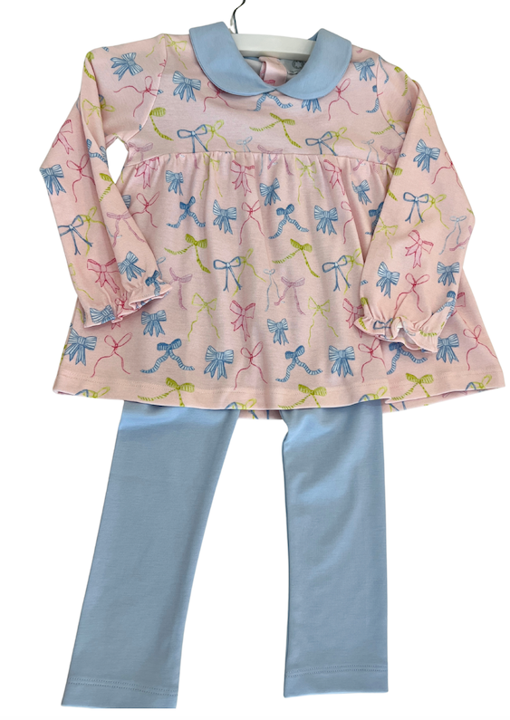 Ribbon Party L/S Tunic Set W/ Leggings 25M2