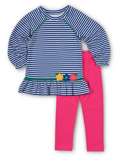 Knit Set With Sport Ball Flowers