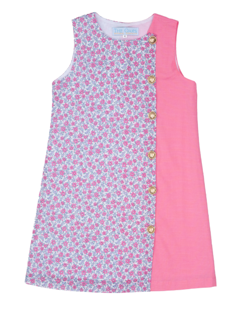 Belle Bonnet Pink & Blue Tabitha Dress