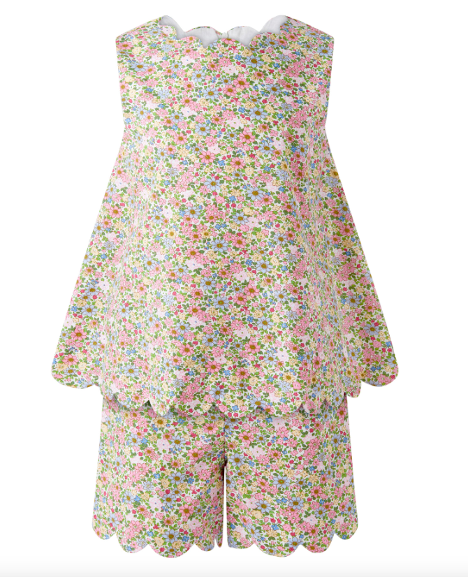 Floral Scalloped Set