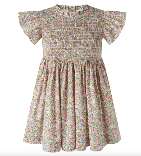 Floral Ruched Dress - Tween
