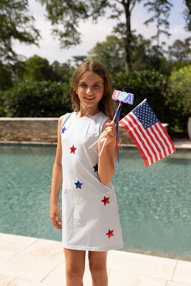 Sequin Patch Dress - USA Stars