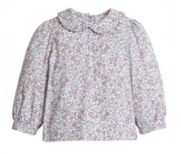 Ruffled Peter Pan Blouse Margaux Floral