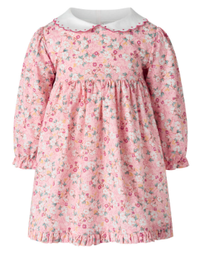 Floral Scalloped Collar Dress and Bloomers