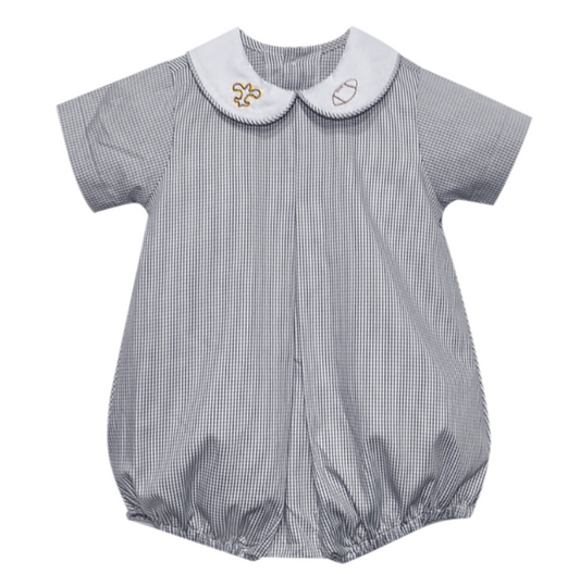 Fleur De Lis Black/Gold Boy Bubble