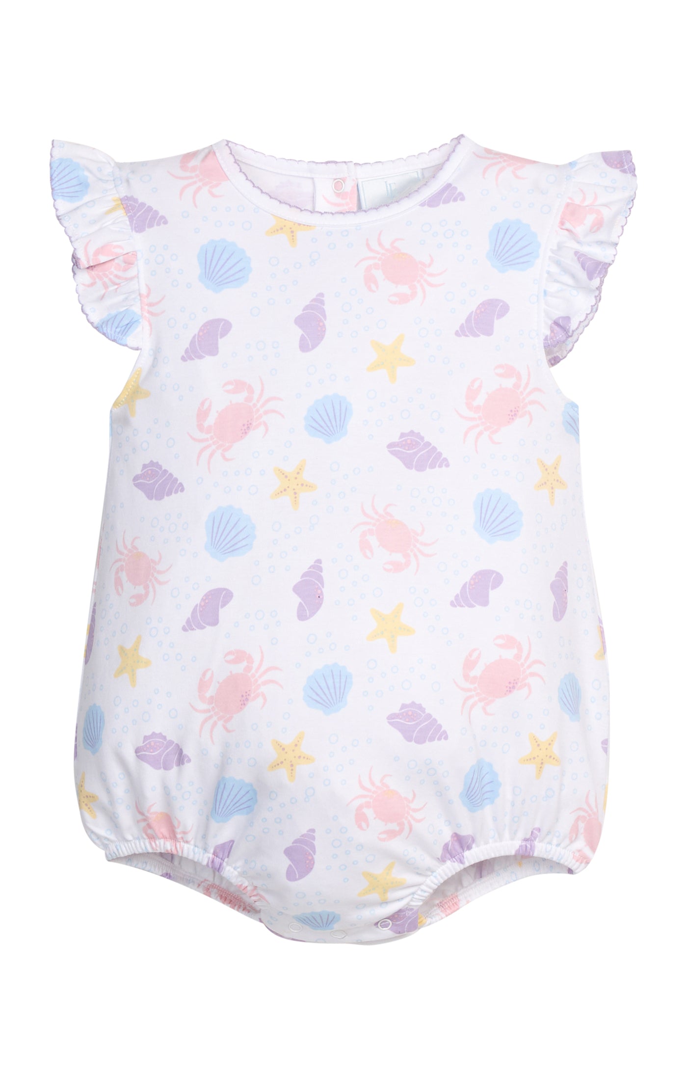 Printed Angel Sleeve Bubble - Sea Shells