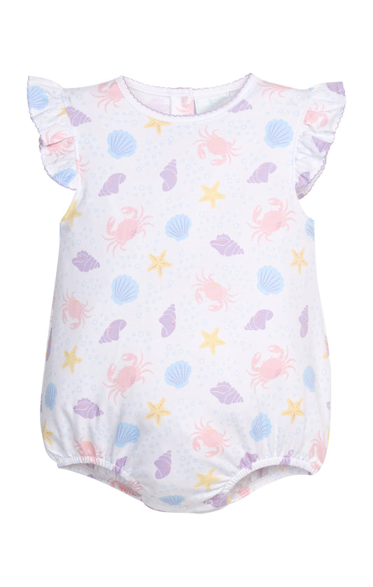 Printed Angel Sleeve Bubble - Sea Shells