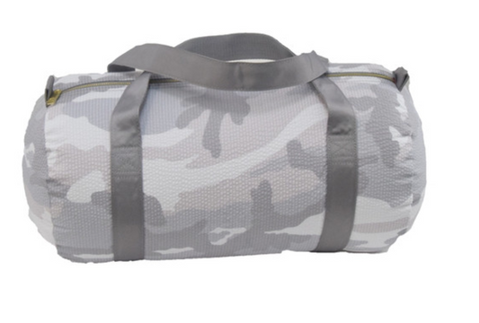 Snow Camo Seersucker Med Duffle
