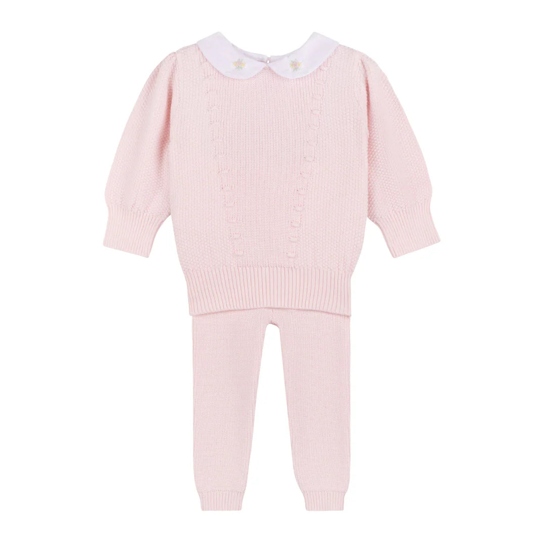 Girls Detailed Collar Knit Set 4935