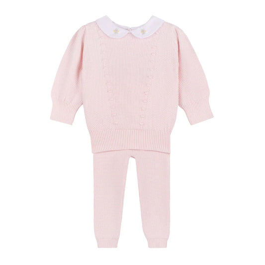 Girls Detailed Collar Knit Set 4935