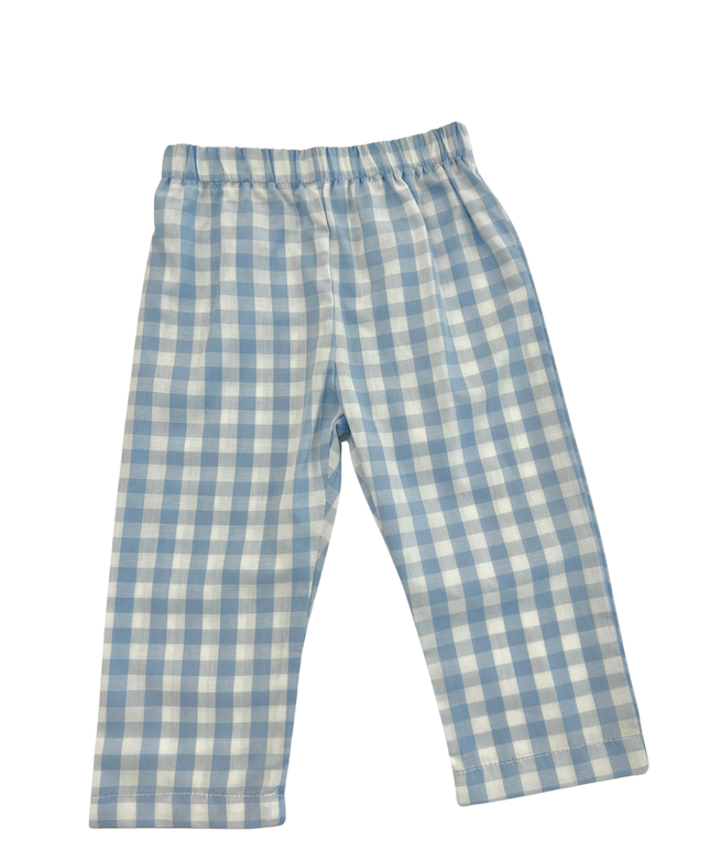 Blue Check Pants