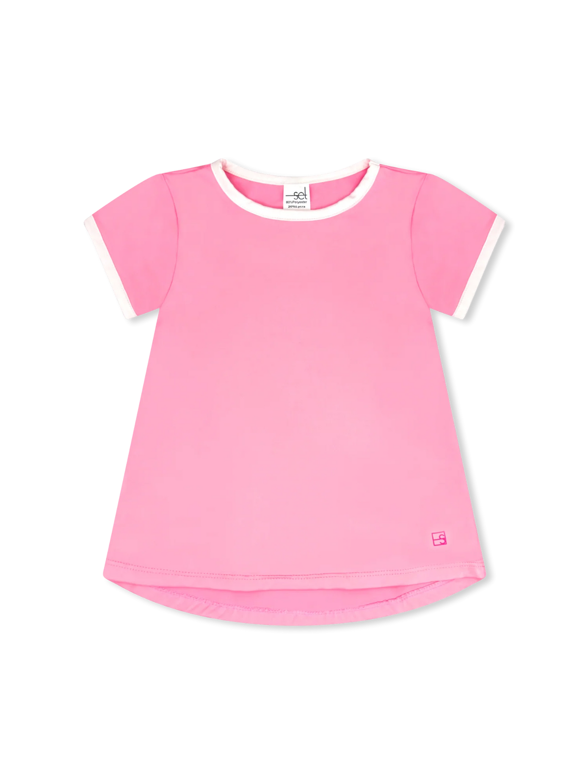 Bridget Basic Tee Flamingo Pink - Tween