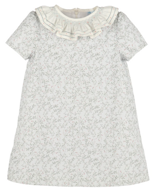 Willow Floral Smock Dress Blue 8819