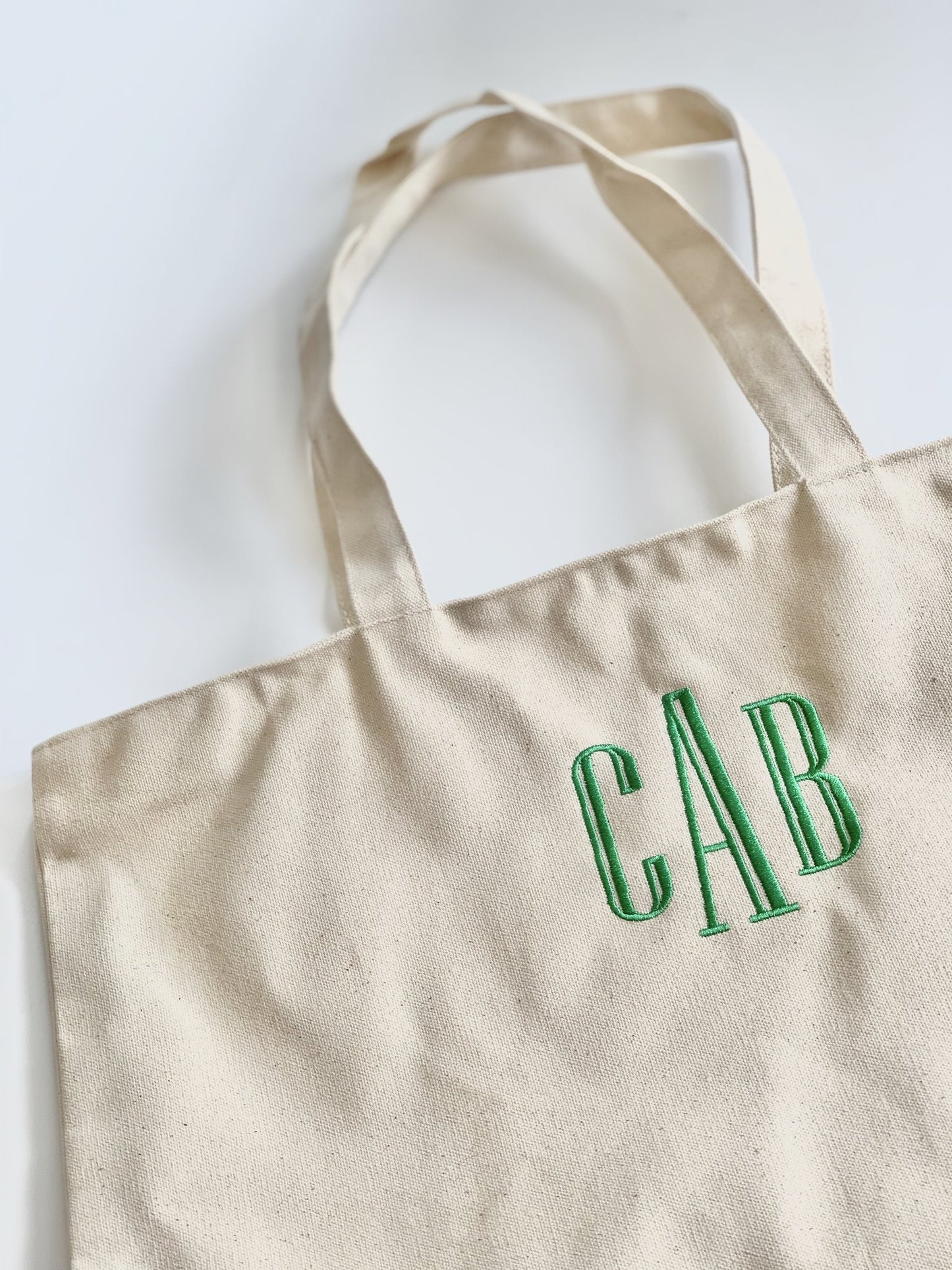 Embroidered Canvas Tote