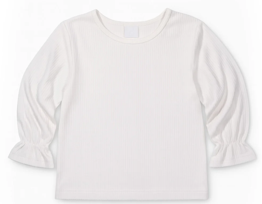 Long Sleeve Rib Knit Shirt 6003
