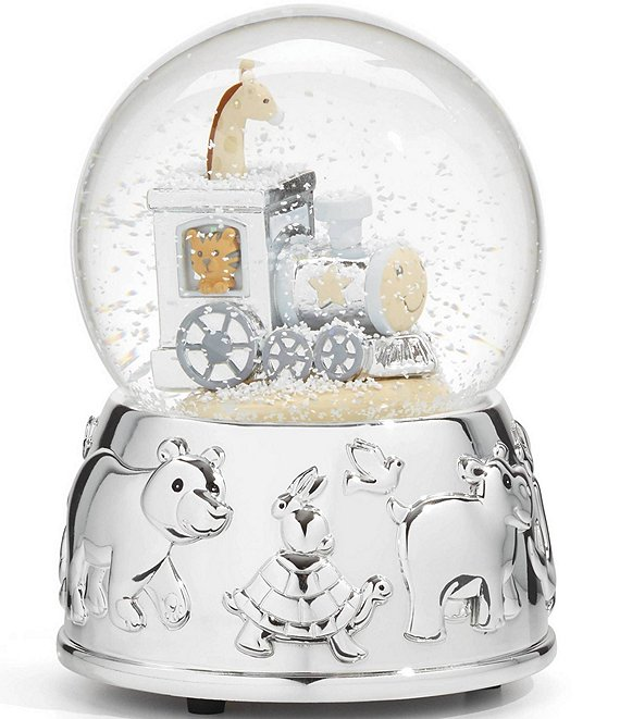 Animal Train Silverplate Snowglobe