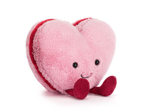 Amuseables Colette Pink Heart Macaron